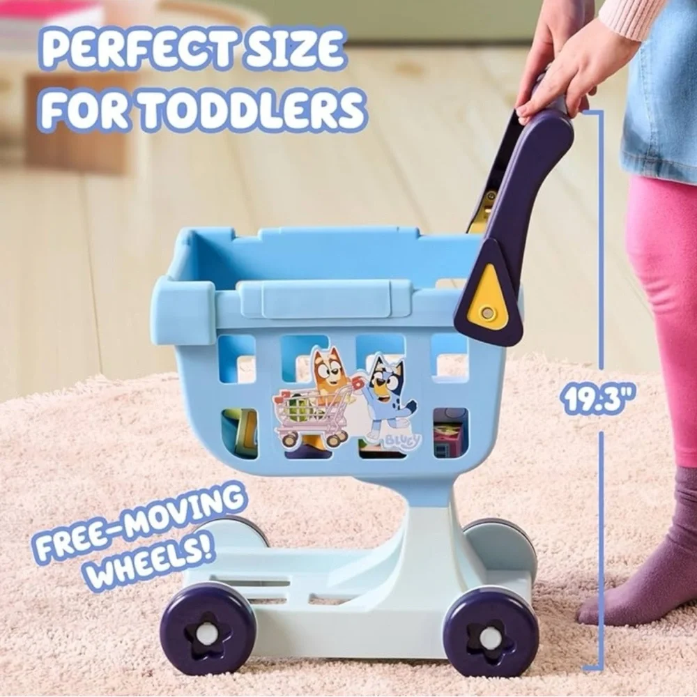 BLUEY - NWT Kids Shopping Cart Toy - Picture 3 of 7